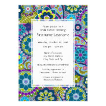 Floral Bridal Shower or Engagement Party Personalized Invite