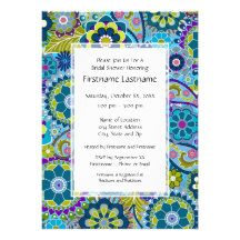 Floral Bridal Shower or Engagement Party Custom Invite