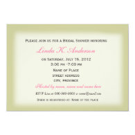 Floral bridal shower, pink wild rose flowers custom invitations