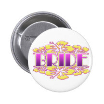 floral bride  wedding shower bridal party fun button