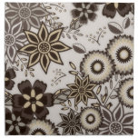 Floral Brown American MoJo Napkins