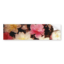 floral Bumper Sticker bumper stickers