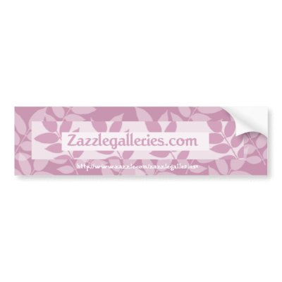 floral Bumper sticker - by ZazzleGalleries