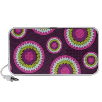 Floral Burst in Berry One Doodle Speaker