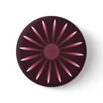 Floral Burst Round Button by MzLisaMichelle Floral Burst Round Button