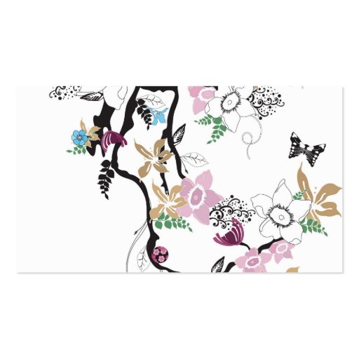 Floral Business Card (back side)