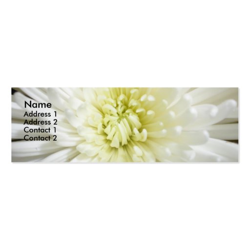 Floral Business Card (front side)