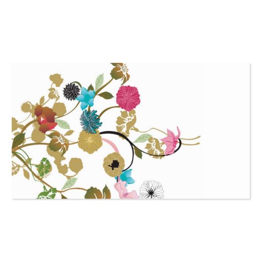 Floral Business Card (back side)