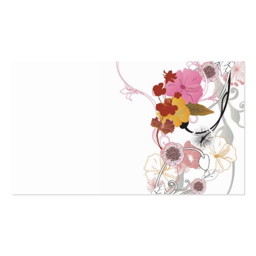 Floral Business Card (back side)