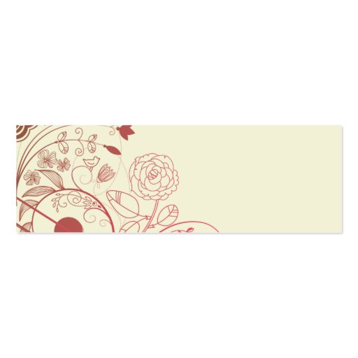 Floral Business Card Templates (back side)