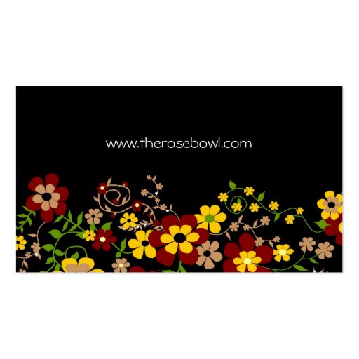 Floral Business Cards (back side)