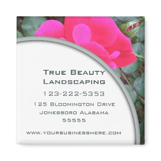 Floral Business Magnet magnet