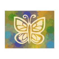 Floral Butterfly Postcard