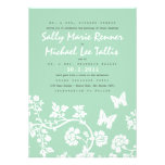 Floral Butterfly Wedding Invitation