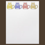 Floral Calico Kitty Letterhead letterhead