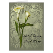 Floral Calla Elegance cards