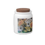 Floral Candy or treat jar Candy Dish Floral Candy or treat jar Candy Dish