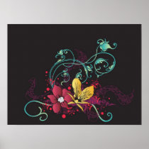 Floral canvas posters