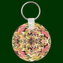 Floral Chakra n Golden Waves keychains by doonagiri Floral Chakra n Golden Waves keychains
