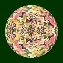 Floral Chakra n Golden Waves magnets by doonagiri Floral Chakra n Golden Waves magnets
