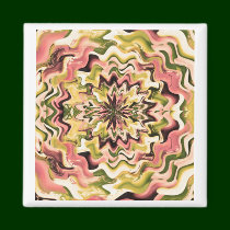 Floral Chakra n Golden Waves magnets by doonagiri Floral Chakra n Golden Waves magnets