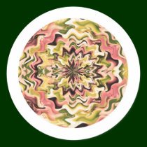 Floral Chakra n Golden Waves stickers by doonagiri Floral Chakra n Golden Waves stickers