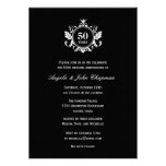 Floral Charm Anniversary or Birthday Invitation invitations
