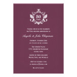 Floral Charm Anniversary or Birthday Invitation -