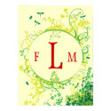 Floral Chic Monogram Poster posters