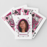 Floral Chic Winning Custom playing cards