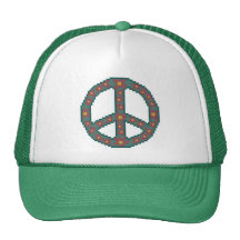 Floral Christmas Peace Wreath Hat