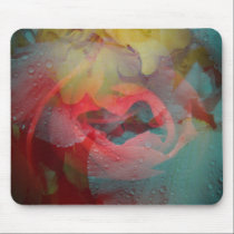 Floral collage mousepad