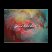 Floral collage postcards