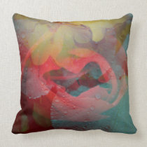 Floral collage throw pillow american mojo pillows