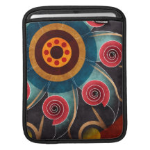 Floral Color Abstract Vector Art iPad Sleeve