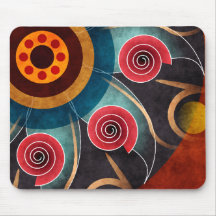 Floral Color Abstract Vector Art Mousepad