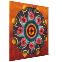 Floral Color Abstract Vector Art Wrapped Canvas Pr Stretched Canvas Print