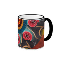 Floral Color Abstract Vector Coffee Mug