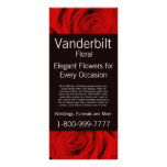 Floral Company FloristrRed Roses Rack Card rack cards