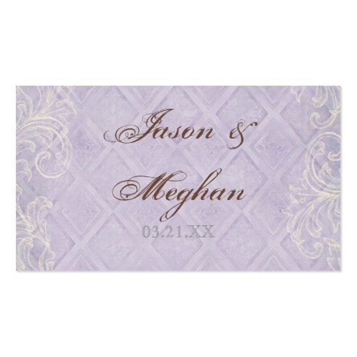 Floral Cottage by the Sea Shells Beachy Wedding Business Card (back side)