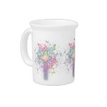 Floral Cross Beverage Pitcher