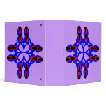 Floral Cross Blue Abstract Avery Binder
