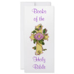 Floral Cross Book Mark rack cards