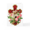 Floral Cross cards