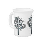 Floral Cross Drink Pitcher