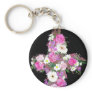 Floral Cross Keychain