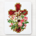 Floral Cross mousepads