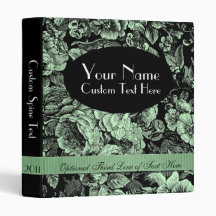 Floral Custom 1" Binder