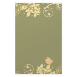 Floral & Cute Bird Personalized Stationery
