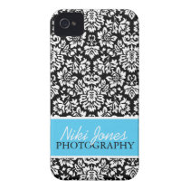 Floral Damask | Blue iPhone 4 Cover